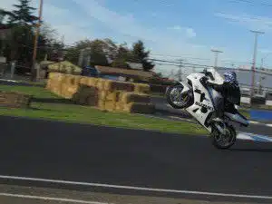 Kevin Hoang, wheelie course student