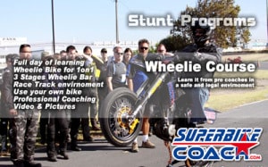 Superbike Coach wheelie course
