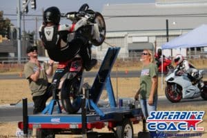 Use the Superbike-Coach wheelie machine at our wheelie classes in norther California