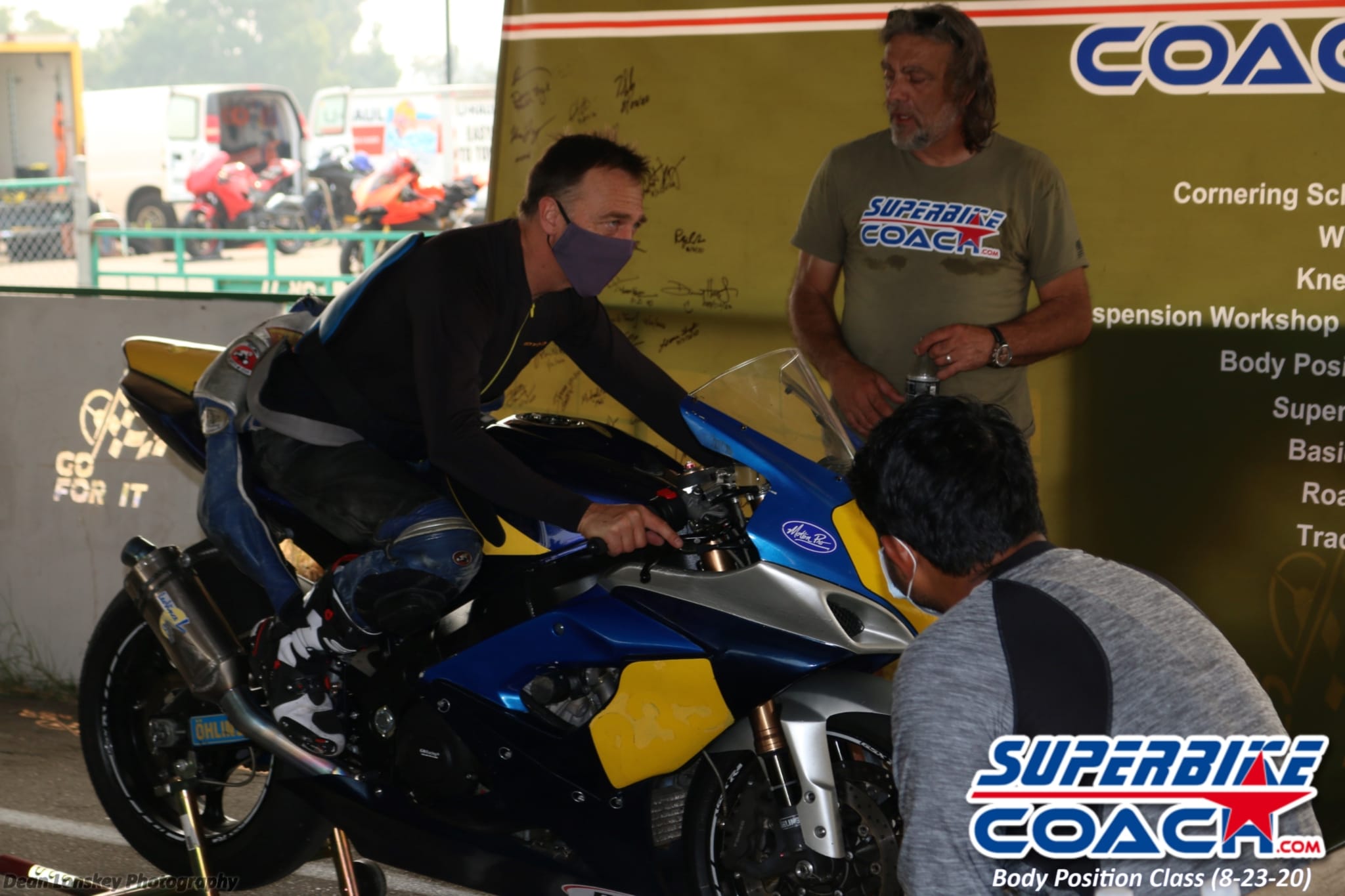 Superbike-Coach body position classroom session